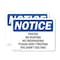 Signmission Posted No Hunting No Trespassing Please OSHA Notice Sign, Vinyl Decal, 10in W x 7in L, 2PK OS-2PACK-NS-D-710-L-17720 - alternate 1